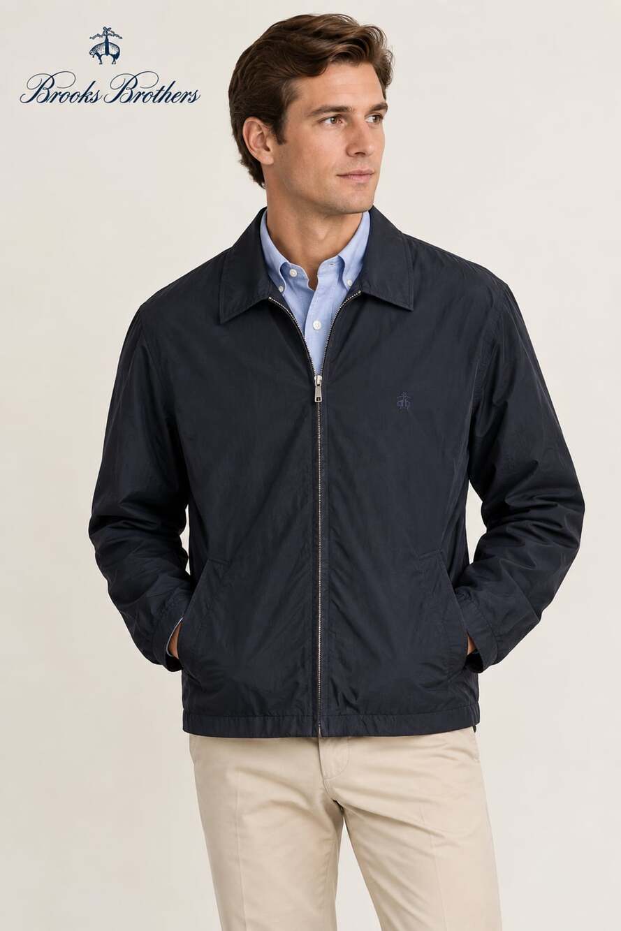 Brooks Brothers Black Full Zip Coat Size XL